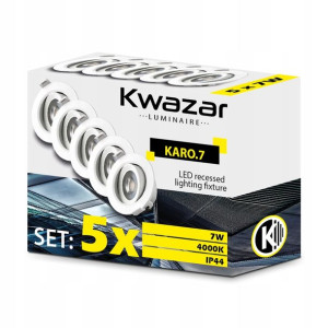 5 X Oczko Sufitowe Led 230v 7w Ip44 - Taniej 15%