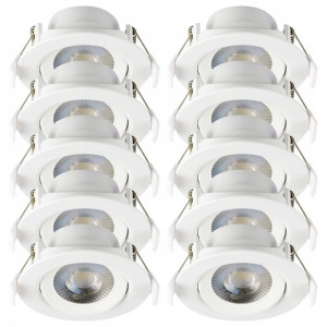 Oczko Sufitowe Lampa Led Uchylna 230v 7w Ip20