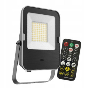 Naświetlacz Led Z Czujnikiem Ruchu Z Pilotem 30w