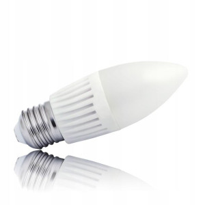 Żarówka Led E27 Świeczka 9w B.zimna 3 Lata Gwar.