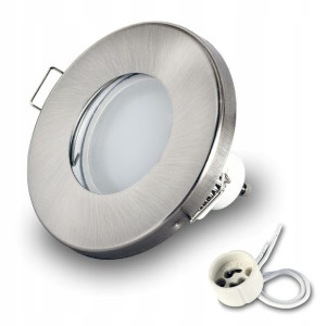 Oprawa wpuszczana halogen IP44 + LED GU10 7W 4000K
