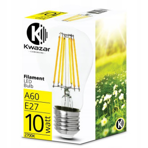 Żarówka LED E27 Filament 10W Edison Ozdobna Ciepła