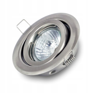 Oczko oprawa halogen do LED RUCHOMA SATYNA NIKIEL