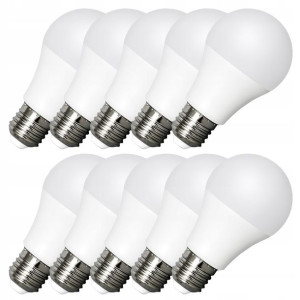 10 X Żarówka Led 2835 Smd E27 12w=100w A60 B.zimna
