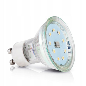 Żarówka Led Gu10 4w=40w B.zimna. Szklana Cert. Tuv