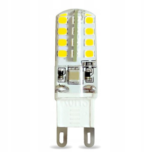 Żarówka LED 2835 SMD G9 230V 3W=25W b.ciepła