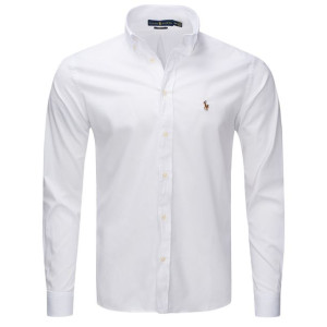 Ralph Lauren koszula męska gładka slim fit biała M