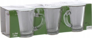Szklanki Na Kawę Espresso Zestaw 6 Szt 70ml