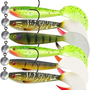 Zestaw Uzbrojonych Przynęt Gumowych Tistery Fox Rage Pro Grub 10cm MIX 6szt