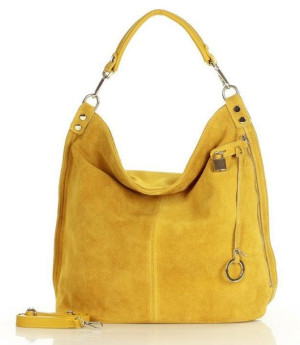 Torebka skórzana ponadczasowy design worek na ramię XL hobo leather bag - M