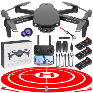 MEGA ZESTAW Profesjonalny DRON z KAMERĄ E99PRO2 4K
