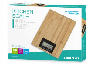 Waga kuchenna Omega Bamboo 44980 beżowy/brązowy