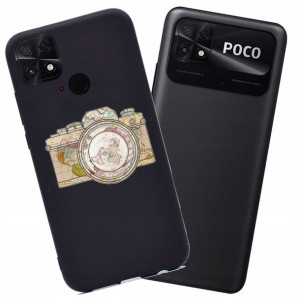 Etui Matowe Matt Case do Xiaomi Poco C40 Nadruki