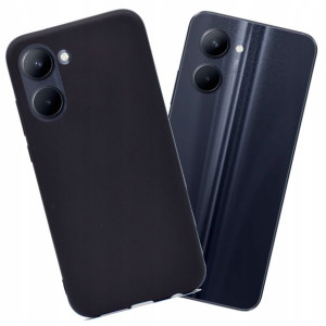 Etui Case czarne Black Matowe do Realme C33