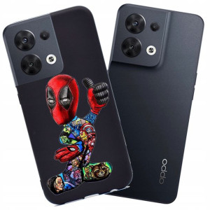 Etui Matowe Mat Case do Oppo Reno 8 5G wzory