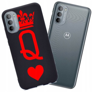 Etui Matowe Mat Case do Motorola Moto G62 5G Wzory