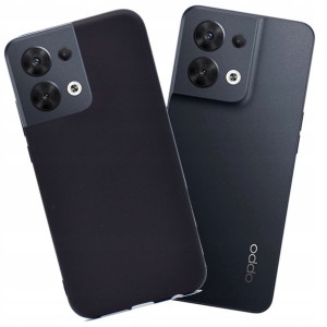 Etui Case czarne Matowe Matt do Oppo Reno 8 Pro G