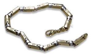 Złota bransoletka 14k Hammer cb011yw