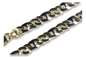 Złota bransoletka 14k 585 włoska diamentowana cb048yw
