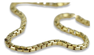 Złota bransoletka 14k 585 włoska żółte złoto Linka cb078y
