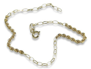 Złota bransoletka włoska Lina 14k 585 Nowy model cfb016y