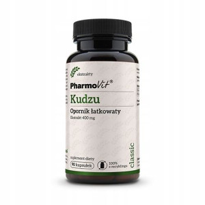 Kudzu Opornik Łatkowaty Detoks alkohol. PharmoVit 90 kapsułek