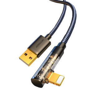 Kabel kątowy Joyroom S-UL012A6 Lightning/USB-A 2.4A 1,2m czarny