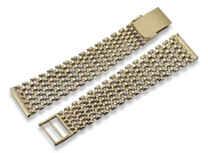 Złota bransoleta 14k 585 do zegarka męskiego mbw004y