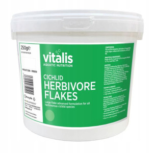 Vitalis Cichlid Herbivore Flakes 250g