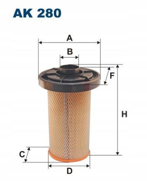 AK 280 FILTRON Filtr powietrza
