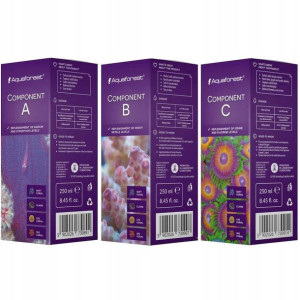 Aquaforest Component A B C 3x250ml korale LPS SPS