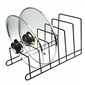 Stojak Organizer Na Pokrywki Talerze 6 Szt. Metal 17x34x18,5 Cm 1701