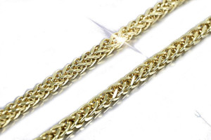 Łańcuszek z żółtego złota 14k 585 Lisi ogon cc036yw