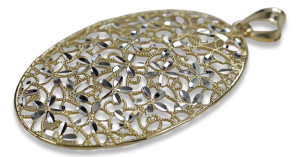 Złota zawieszka 14k 585 włoski styl cpn037yw