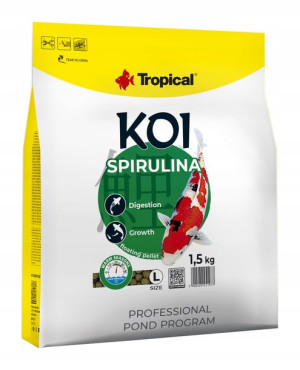 Koi Spirulina Pellet Size L 5l/1,5kg