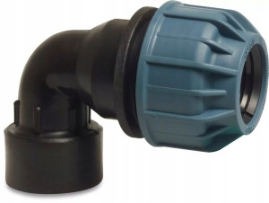 Kolano 90° przejściowe PP 32 mm x 1" GW 10bar