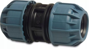 Złączka prosta PP 25mm zacisk 10bar