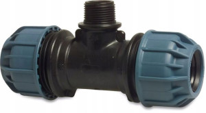 Trojnik 90* przejsciowy PP 32mmx1calx32 mm
