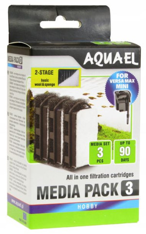 Aquael Wkład Gąbkowy FZN MINI STANDARD 3 szt.