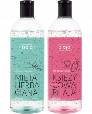 ZIAJA Żele Prysznic MIĘTA HERBA PITAJA KSIĘŻYCOWA
