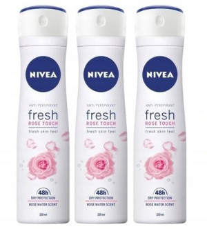 Nivea Fresh Rose Touch antyperspirant 150ml zestaw