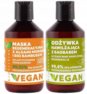 Bioelixire odżywka + maska Baobab Bambus vegan 300
