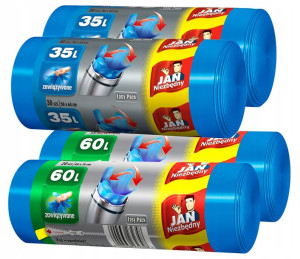 JAN NIEZBĘDNY Worki na śmieci Easy Pack 60L 35L