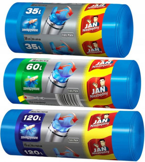 JAN NIEZBĘDNY Worki na śmieci EasyPack 60,35,120L