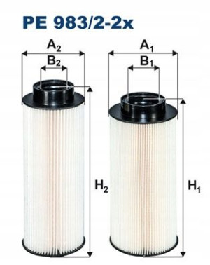 PE 983/2-2x FILTRON Filtr paliwa