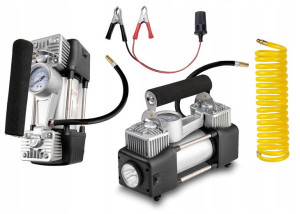 Kompresor Samochodowy 12v Pompka Sprężarka + Led