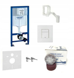 Stelaż 5w1 GROHE RAPID biały 39448 + kostki FRESH