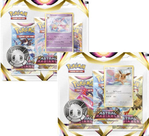 Pokemon TCG: Astral Radiance 3-Pack Blister box p24 gra karciana REBEL mix