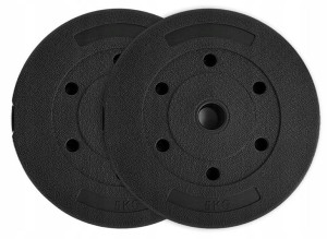 Obciążenie 10KG zestaw 2x5kg talerze bitumiczne