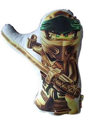 Poduszka Kształtka Ninja Złoty